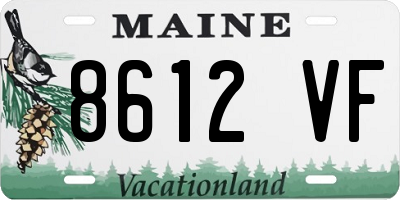 ME license plate 8612VF