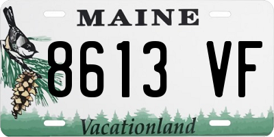 ME license plate 8613VF