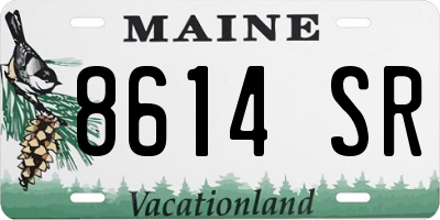 ME license plate 8614SR