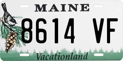 ME license plate 8614VF