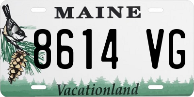 ME license plate 8614VG