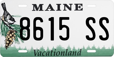 ME license plate 8615SS