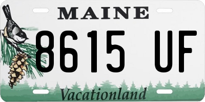 ME license plate 8615UF