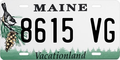 ME license plate 8615VG