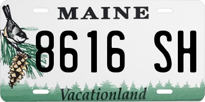 ME license plate 8616SH