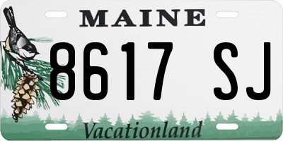 ME license plate 8617SJ