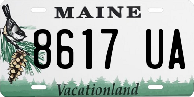 ME license plate 8617UA