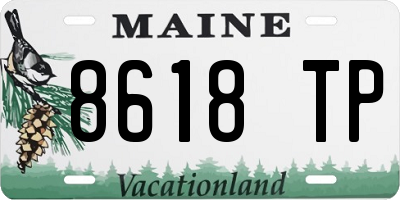ME license plate 8618TP