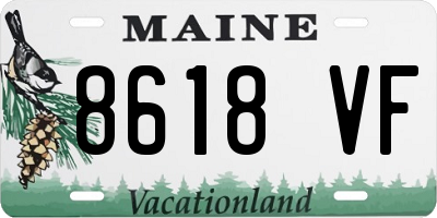 ME license plate 8618VF