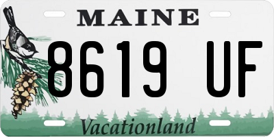 ME license plate 8619UF