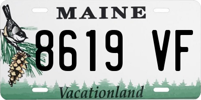 ME license plate 8619VF