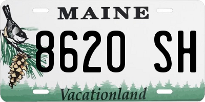 ME license plate 8620SH