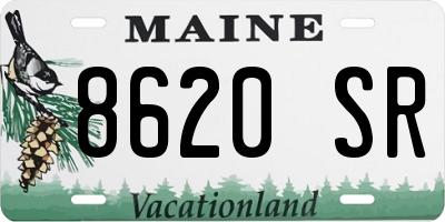 ME license plate 8620SR