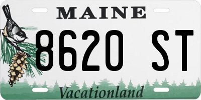 ME license plate 8620ST