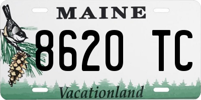 ME license plate 8620TC