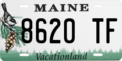 ME license plate 8620TF