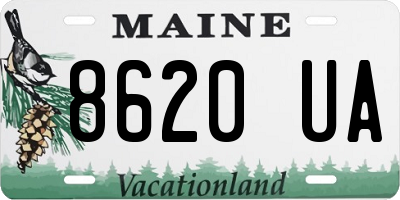 ME license plate 8620UA