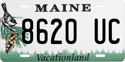 ME license plate 8620UC