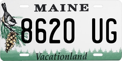 ME license plate 8620UG