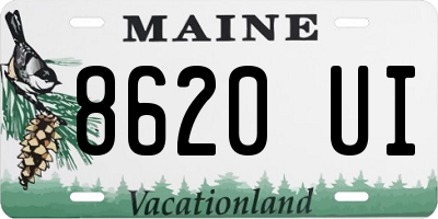 ME license plate 8620UI