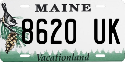 ME license plate 8620UK