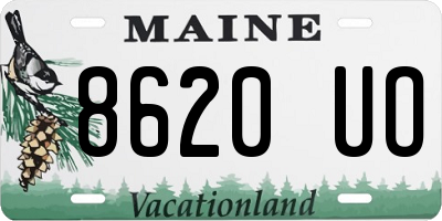 ME license plate 8620UO