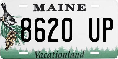 ME license plate 8620UP