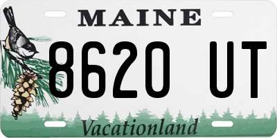 ME license plate 8620UT