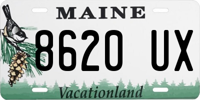 ME license plate 8620UX