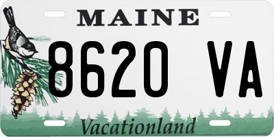 ME license plate 8620VA