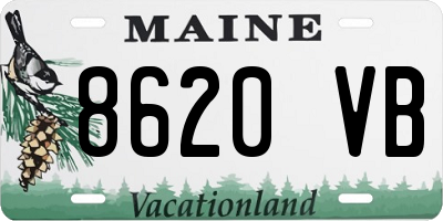 ME license plate 8620VB