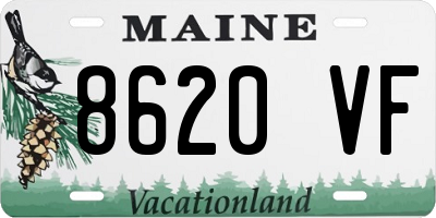 ME license plate 8620VF