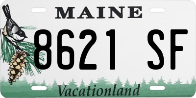 ME license plate 8621SF