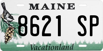 ME license plate 8621SP