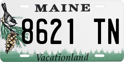 ME license plate 8621TN