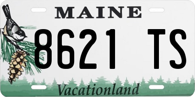 ME license plate 8621TS