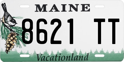ME license plate 8621TT