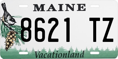 ME license plate 8621TZ