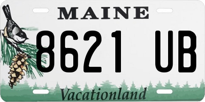 ME license plate 8621UB