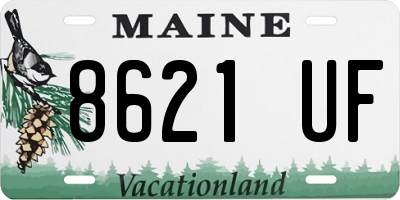 ME license plate 8621UF