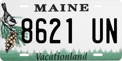 ME license plate 8621UN