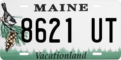 ME license plate 8621UT