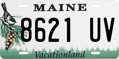 ME license plate 8621UV