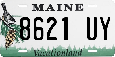 ME license plate 8621UY