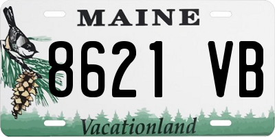 ME license plate 8621VB
