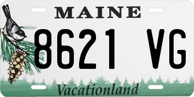 ME license plate 8621VG