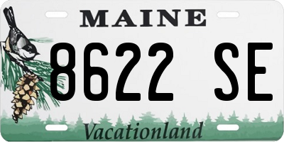 ME license plate 8622SE