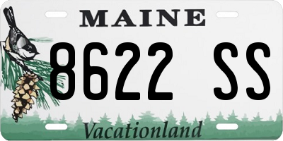 ME license plate 8622SS