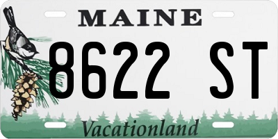 ME license plate 8622ST