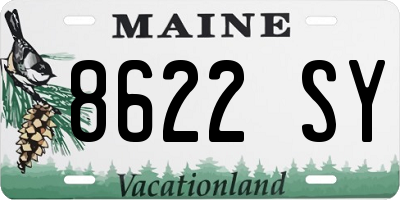 ME license plate 8622SY